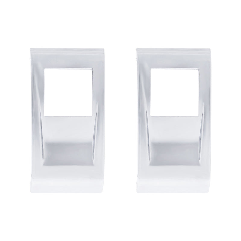 Peterbilt 2022-2025 579 / 589 chrome plastic actuator button cover for rocker switch - PAIR