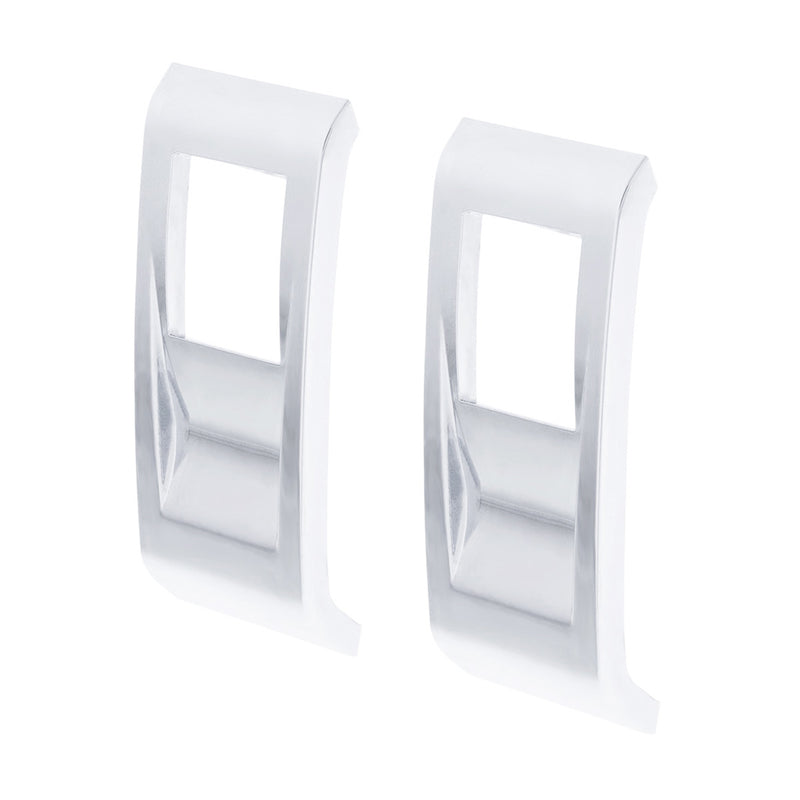 Peterbilt 2022-2025 579 / 589 chrome plastic actuator button cover for rocker switch - PAIR