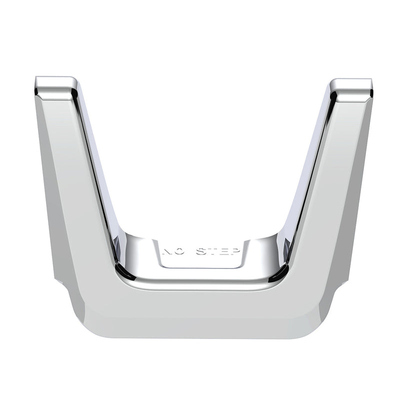 Freightliner Cascadia 2018-2021 chrome plastic fuel tank fill area trim - SINGLE