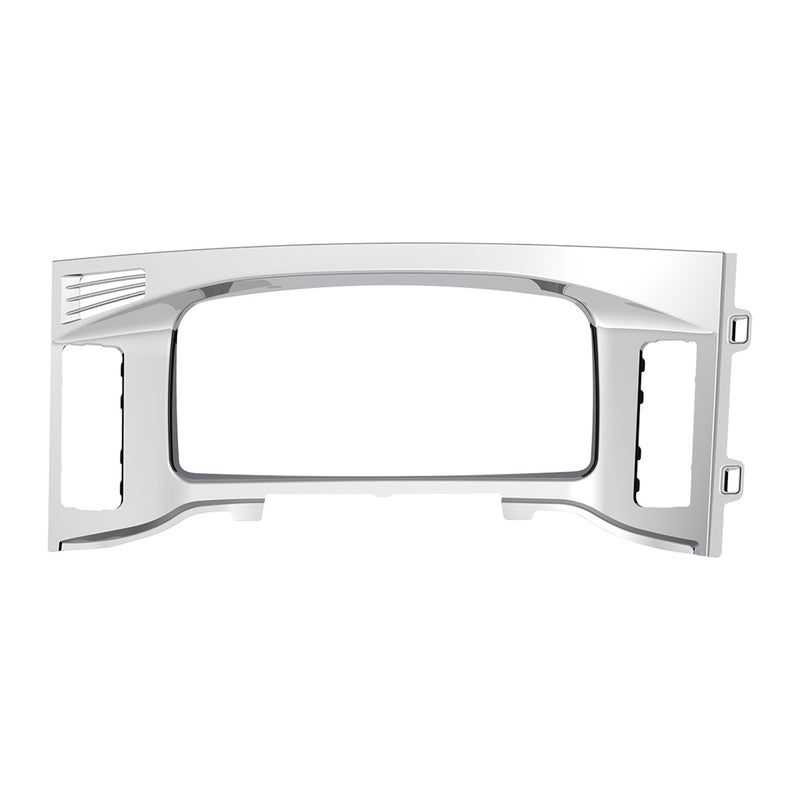 Freightliner Cascadia 2018-2023 chrome plastic center dash instrument panel bezel