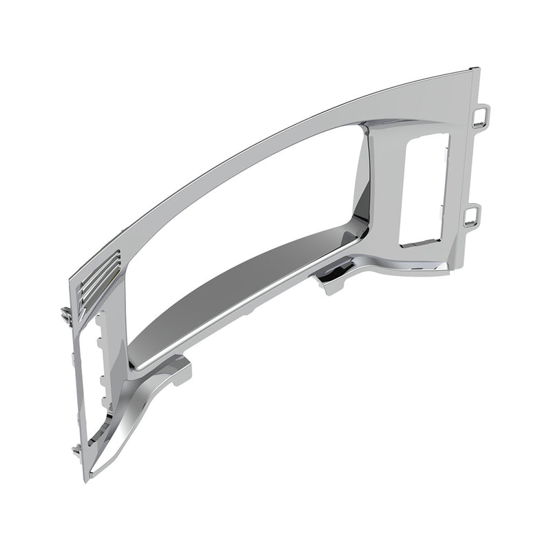Freightliner Cascadia 2018-2023 chrome plastic center dash instrument panel bezel