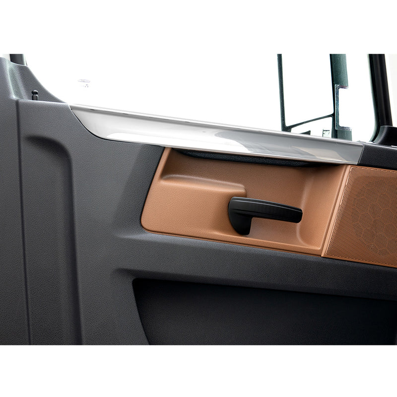 Freightliner Cascadia 2018-2023 chrome plastic interior door grab handle covers - PAIR