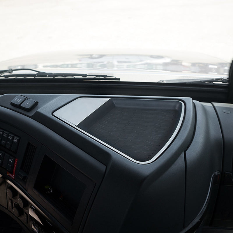 Volvo VNL 2018-2024 chrome plastic dash top tray