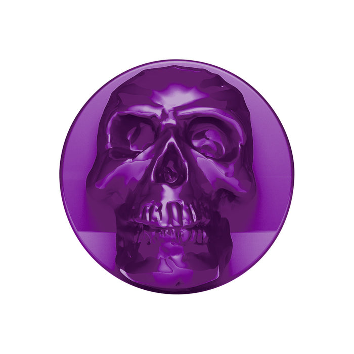 Candy Purple Skull aluminum thread-on style air brake knob - SINGLE