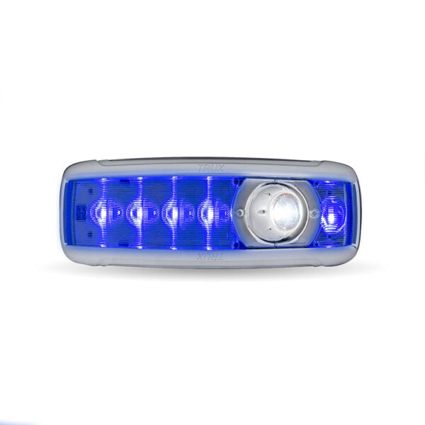Kenworth T680 / T880 / W990 and Peterbilt 579 6-color LED replacement overhead light amber/blue/green/purple/red/white - SINGLE