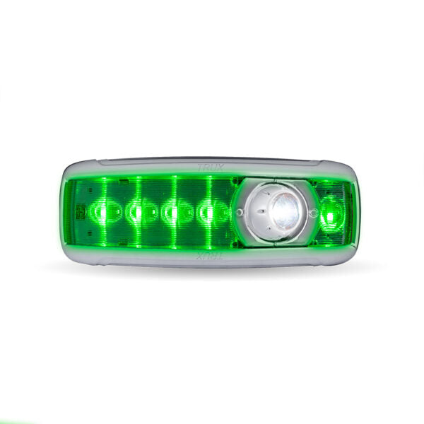 Kenworth T680 / T880 / W990 and Peterbilt 579 6-color LED replacement overhead light amber/blue/green/purple/red/white - SINGLE