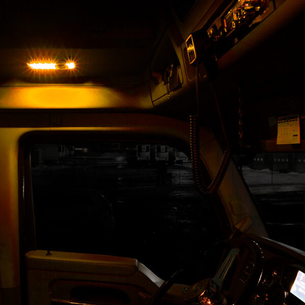 Kenworth T680 / T880 / W990 and Peterbilt 579 6-color LED replacement overhead light amber/blue/green/purple/red/white - SINGLE