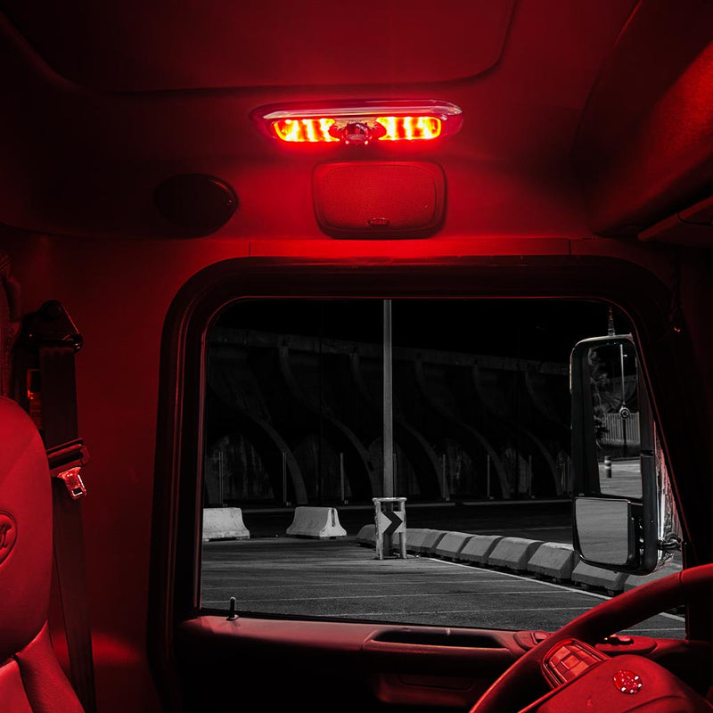 Peterbilt 379 / 386 / 389 2005+ 7-color LED OEM replacement overhead / dome / map light - SINGLE