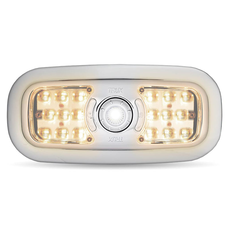 Peterbilt 379 / 386 / 389 2005+ 7-color LED OEM replacement overhead / dome / map light - SINGLE