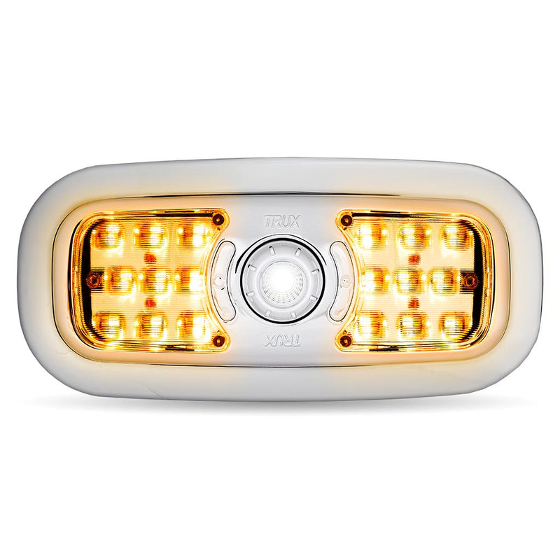 Peterbilt 379 / 386 / 389 2005+ 7-color LED OEM replacement overhead / dome / map light - SINGLE