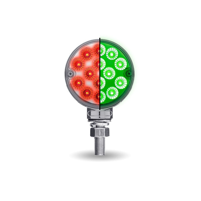 Dual Revolution Amber/Red/Green 3" round pedestal LED marker/turn signal/auxiliary light