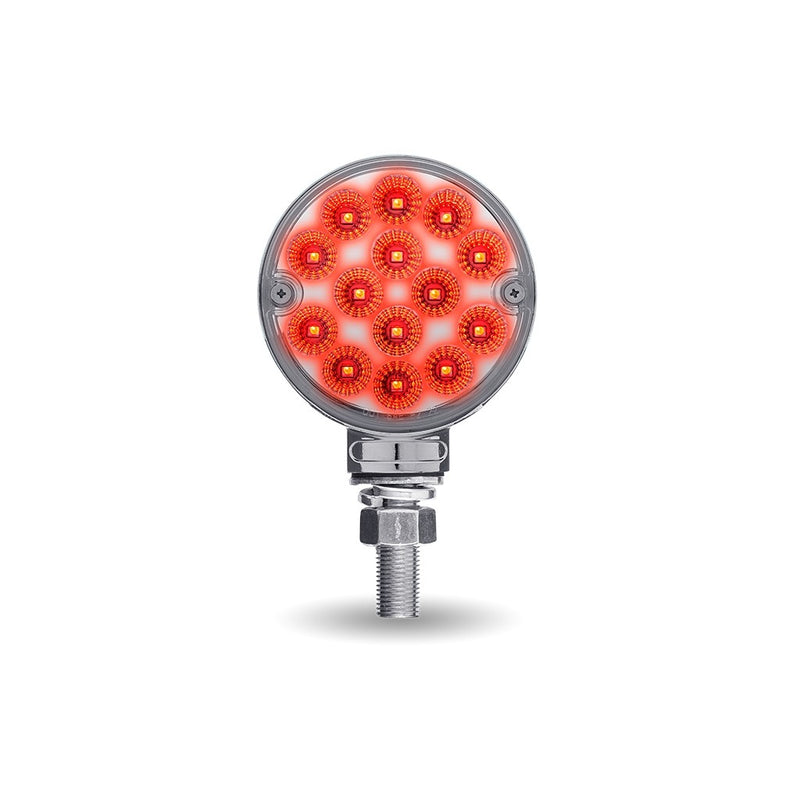 Dual Revolution Amber/Red/Green 3" round pedestal LED marker/turn signal/auxiliary light