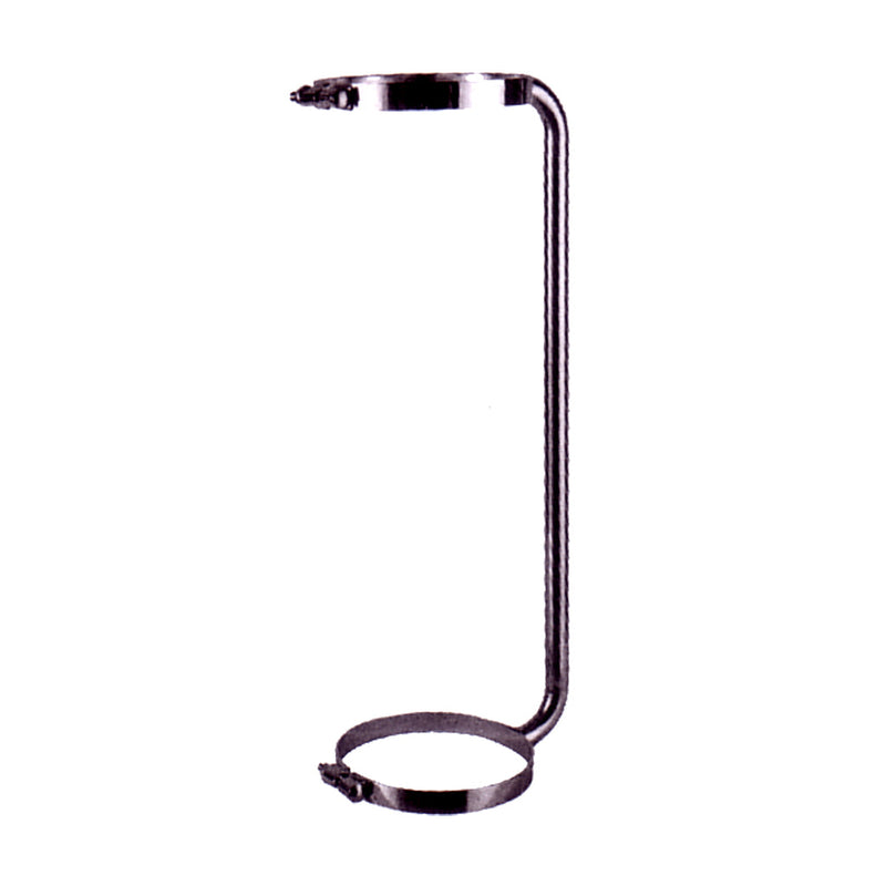 Chrome plated 6" diameter 45" long stack mount grab handle - SINGLE
