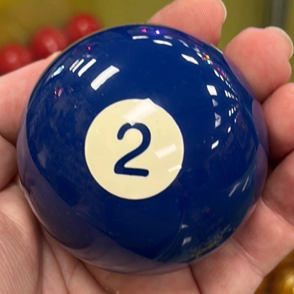 Pool Ball 2.25" diameter round gear shift knob w/ 1/2" x 13 adapter