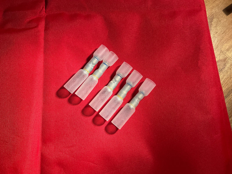 Multi-wire heat shrink & crimp seal butt connector - 5 pieces