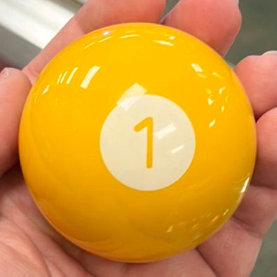 Pool Ball 2.25" diameter round gear shift knob w/ 1/2" x 13 adapter