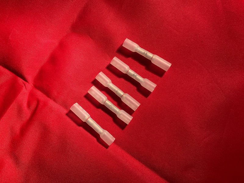 Multi-wire heat shrink & crimp seal butt connector - 5 pieces
