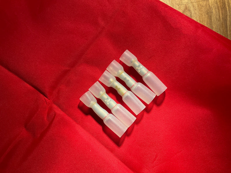 Multi-wire heat shrink & crimp seal butt connector - 5 pieces
