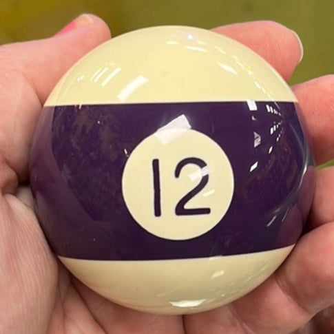 Pool Ball 2.25" diameter round gear shift knob w/ 1/2" x 13 adapter