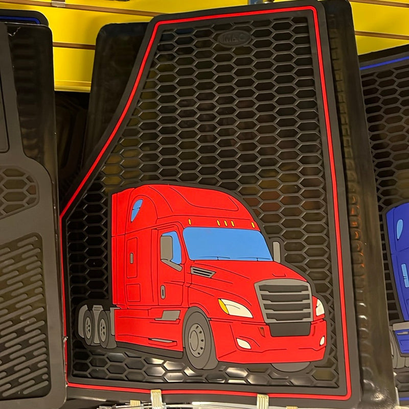 Freightliner Cascadia 2018+ rubber floor mat set