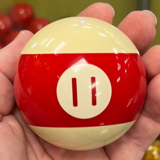 Pool Ball 2.25" diameter round gear shift knob w/ 1/2" x 13 adapter