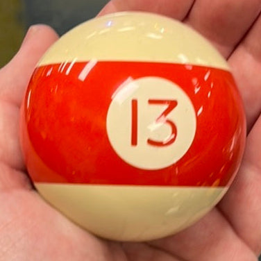 Pool Ball 2.25" diameter round gear shift knob w/ 1/2" x 13 adapter