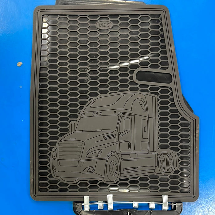 Freightliner Cascadia 2018+ rubber floor mat set