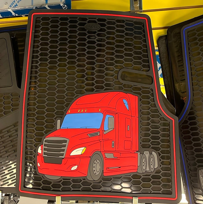 Freightliner Cascadia 2018+ rubber floor mat set
