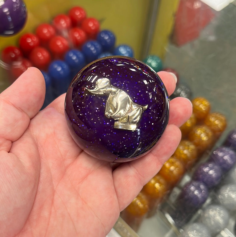 "Rubber Duck" 2.25" diameter round gear shift knob
