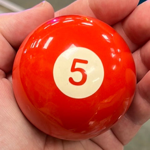 Pool Ball 2.25" diameter round gear shift knob w/ 1/2" x 13 adapter