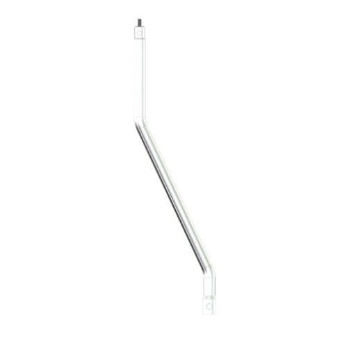 Peterbilt 379/389 stainless steel 1.5" diameter gear shift stick with two bends