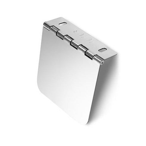 Stainless steel permit panel - hinge mount - 4" x 4"