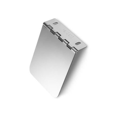 Stainless steel permit panel - hinge mount - 5" x 4"