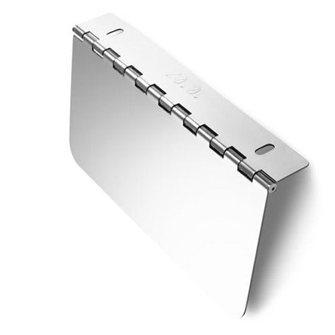 Stainless steel permit panel - hinge mount - 4" x 8"