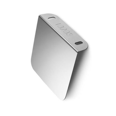 Stainless steel permit sticker panel - bolt mount - 4" x 4" Panel