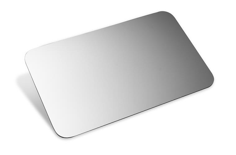 5" x 8" stainless steel permit panel - tape mount