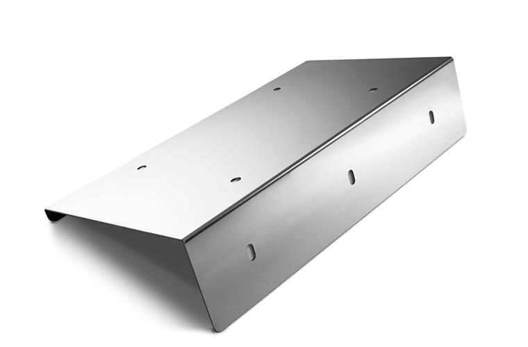 Stainless steel 1 license plate holder - mounts under bumper, 13.5" wide