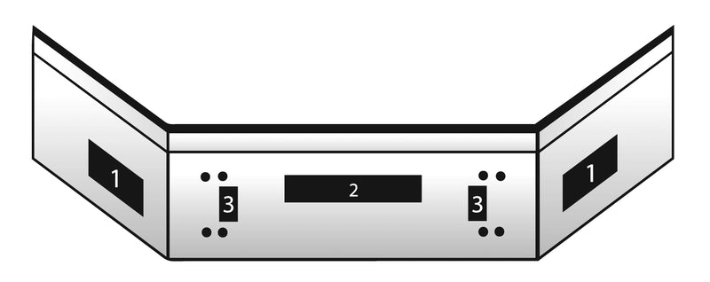 Kenworth T800 chrome bumper with step and tow hook holes