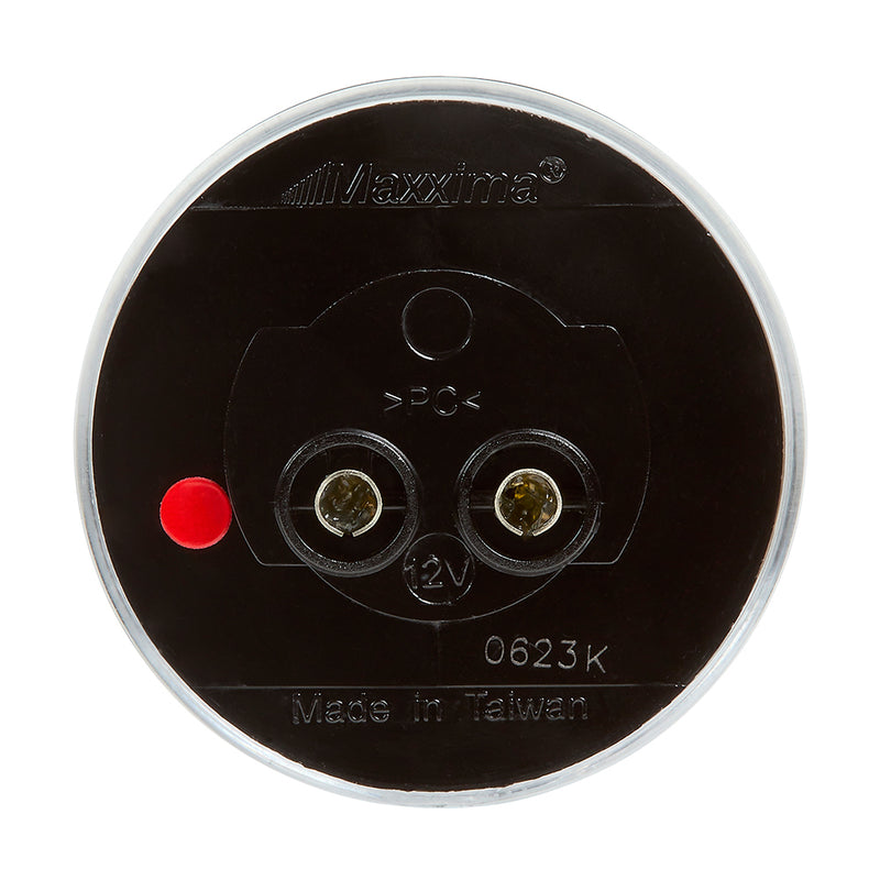 Maxxima amber 2" round 6 diode LED marker light - CLEAR lens