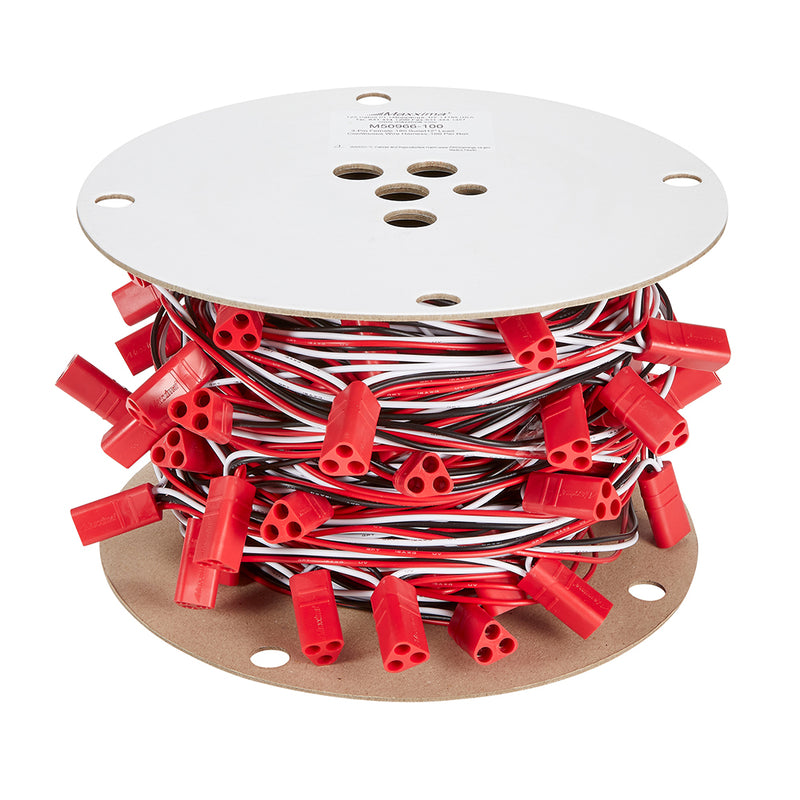 Triangular triple female .180 bullet plug wire harness - 12" centers, SOLD PER PLUG