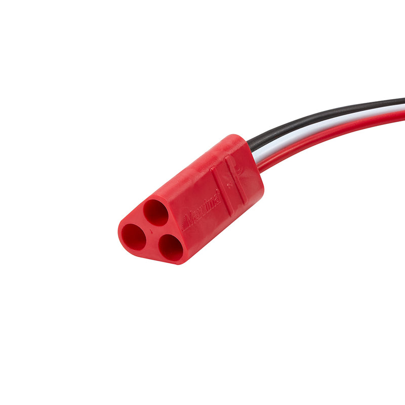 Triangular triple female .180 bullet plug wire harness - 12" centers, SOLD PER PLUG
