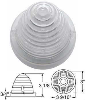 Amber 13 diode LED cab light for Trucklite lights - CLEAR lens