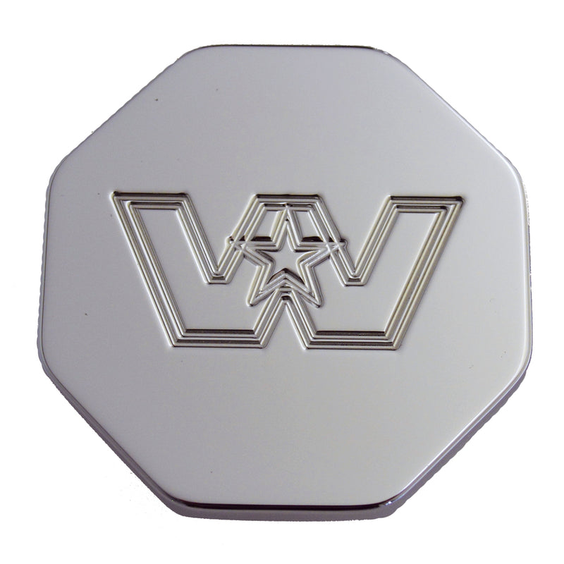 Western Star logo chrome billet aluminum brake knob - SINGLE