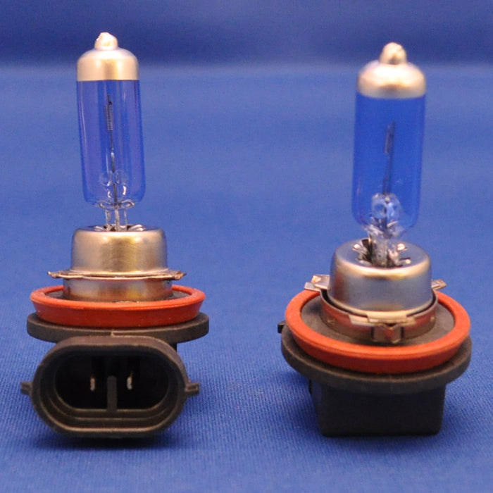 #H11 halogen headlight bulb - PAIR, Icy Blue - 55 watts