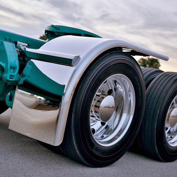 Hogebuilt Standard 80" stainless steel Ultimate Lowrider half fenders - PAIR