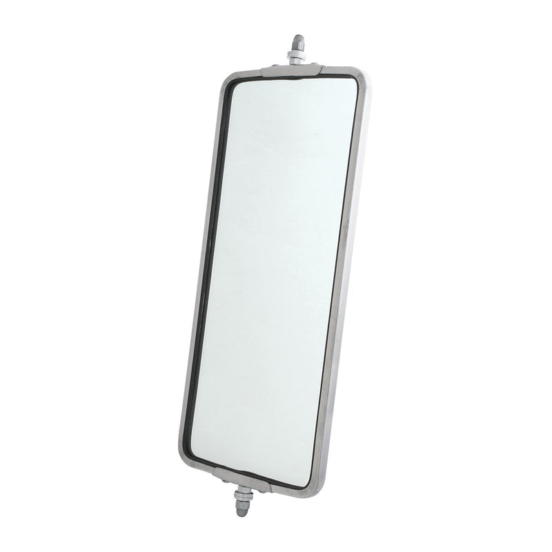 7" wide heated chrome oem style flat back truck mirror