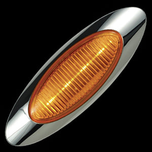 Panelite M1 Amber 4 diode LED marker light w/bullet plugs