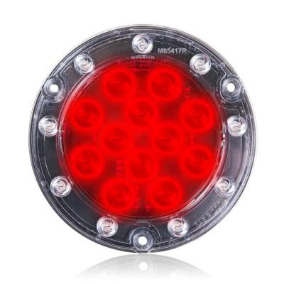 Maxxima "Hybrid" Red/White 4" round 21 diode LED combo back up and stop/turn/tail light