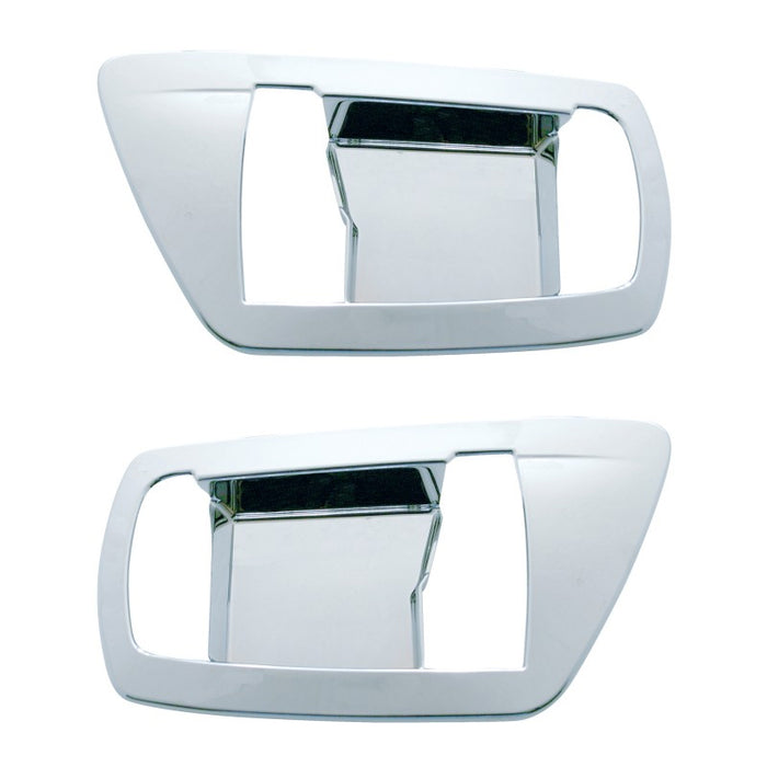Kenworth W900/T660 chrome plastic interior door handle insert - PAIR