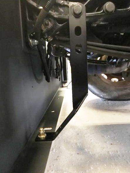 Peterbilt 379 steel bumper support brackets - PAIR